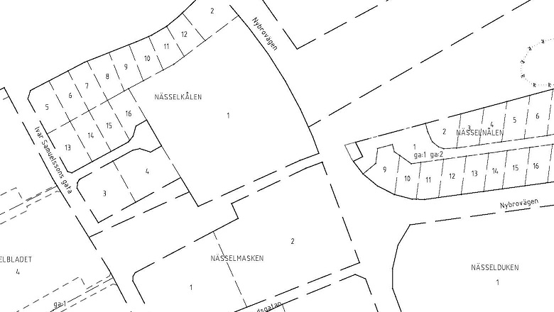 Registerkarta - visar fastigheter, gränspunkter , fastighetsbeteckning samt rättigheter.